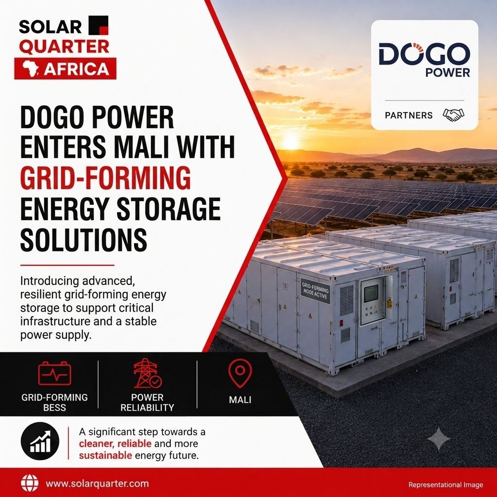 DoGo Power s'implante au Mali avec un système de stockage d'énergie (ESS) contribuant à la stabilisation du réseau afin de faire progresser la transition énergétique locale 